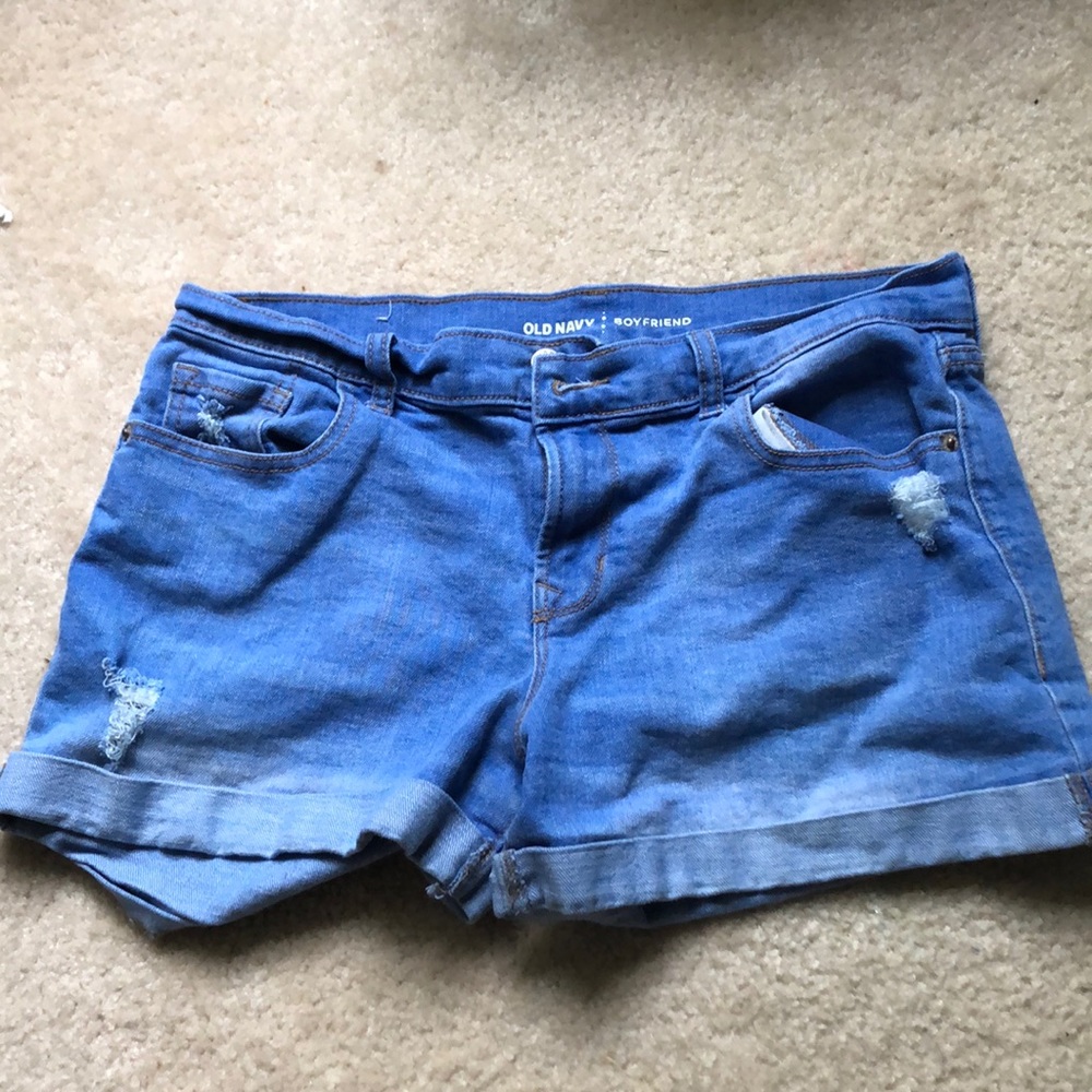 Light wash Jean Shorts